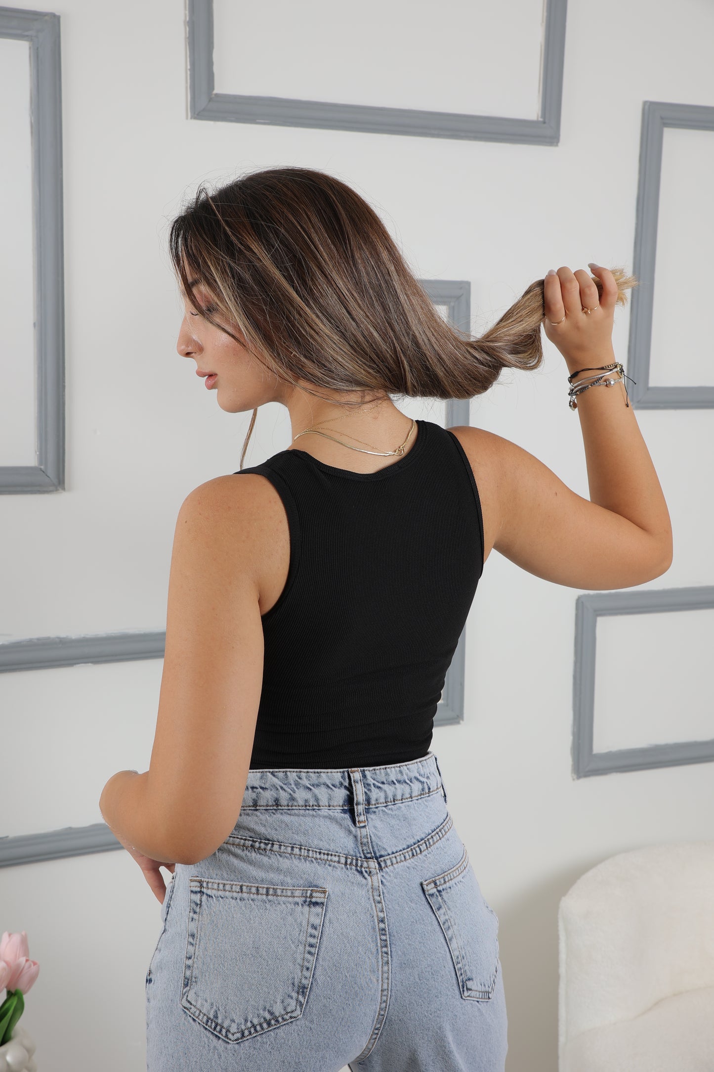TAŞLI CROP BLUZ