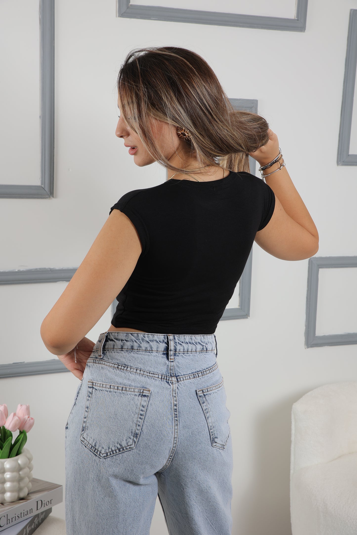 BİSİKLET YAKA CROP